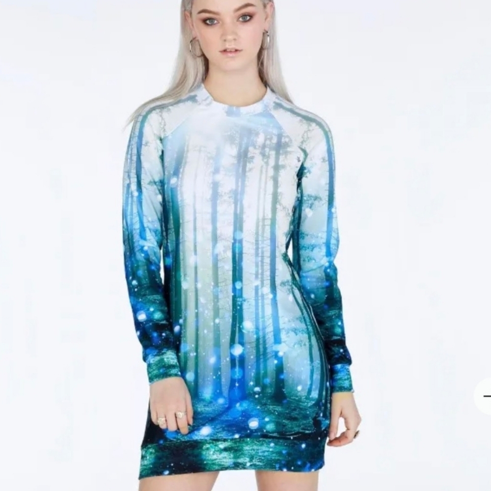 BM Forest Orbs Sweater Dress